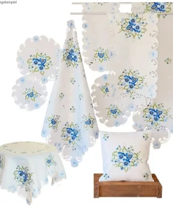 Heimtextilien ELKE blau