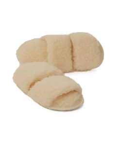 Alwero – Hausschuhe Flip-Flop, TWENN, Beige, Biowolle