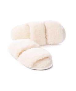 Alwero – Hausschuhe Flip-Flop, TWENN, Natur, Biowolle