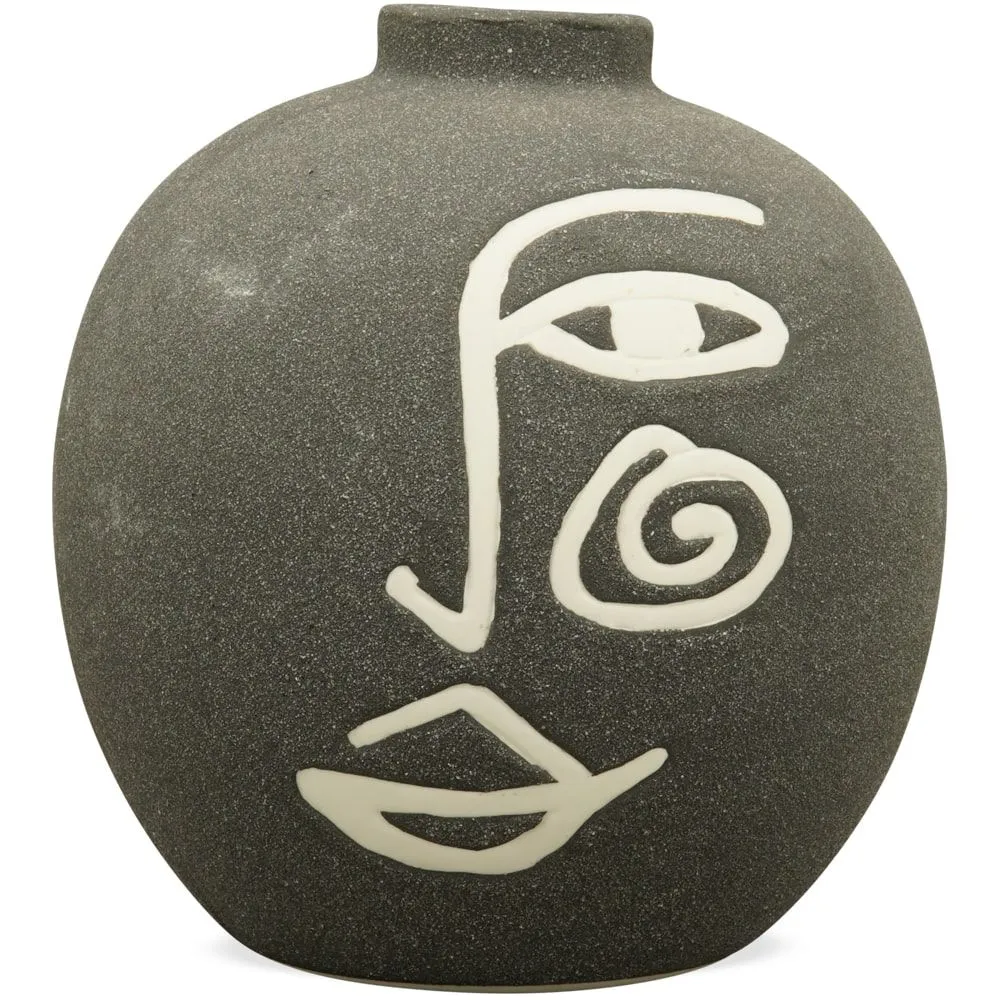 Vasen Porzellan schmale Öffnung Blumenvasen Deko 1 Stk Ø 15,5×16,2 cm 2 Farben – Bild 4