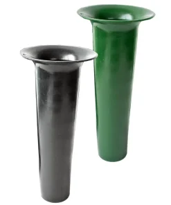 Grabvasen Bodenvasen Kunststoff Einsatz mit Rand 25 x 11 cm