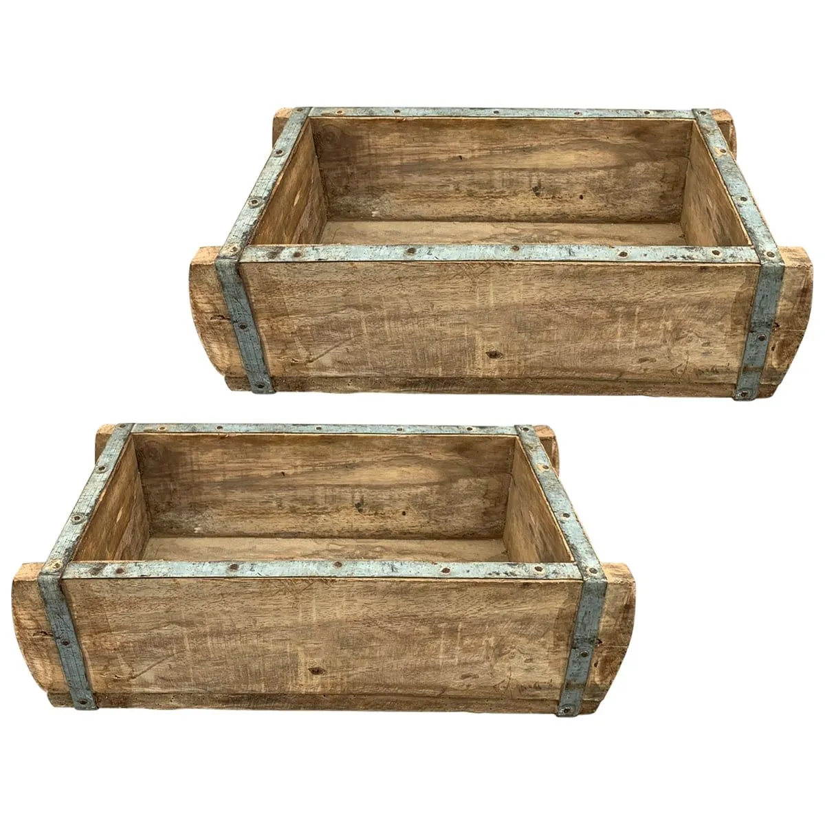 Vintage Ziegelformen Holz – Bild 4