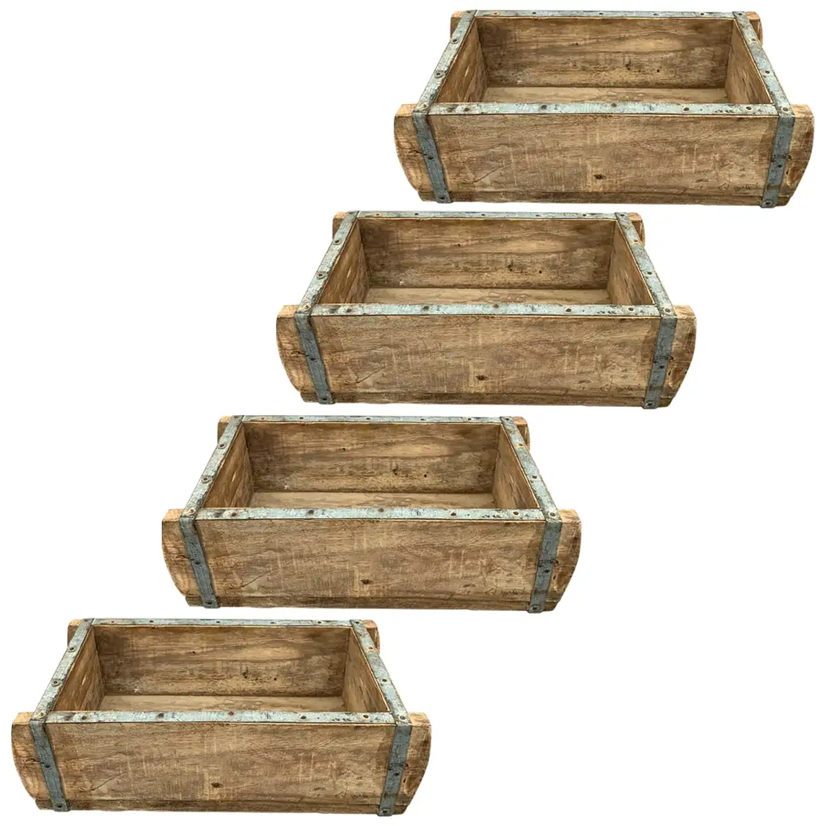 Vintage Ziegelformen Holz – Bild 5