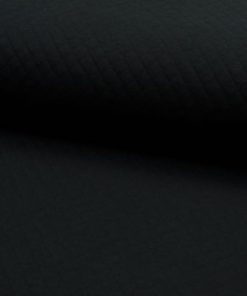 Waffelstoff, weiche anschmiegsame Qualität – Schwarz