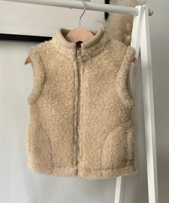 Alwero – Bodywarmer WALKES Junior, Biowolle, Beige