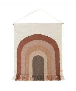 OYOY – Wandteppich „Follow the rainbow“, Schoko