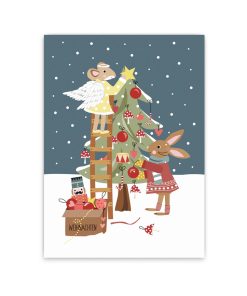 Nellie&Finn – Postkarte „WEIHNACHTSVORBEREITUNGEN“