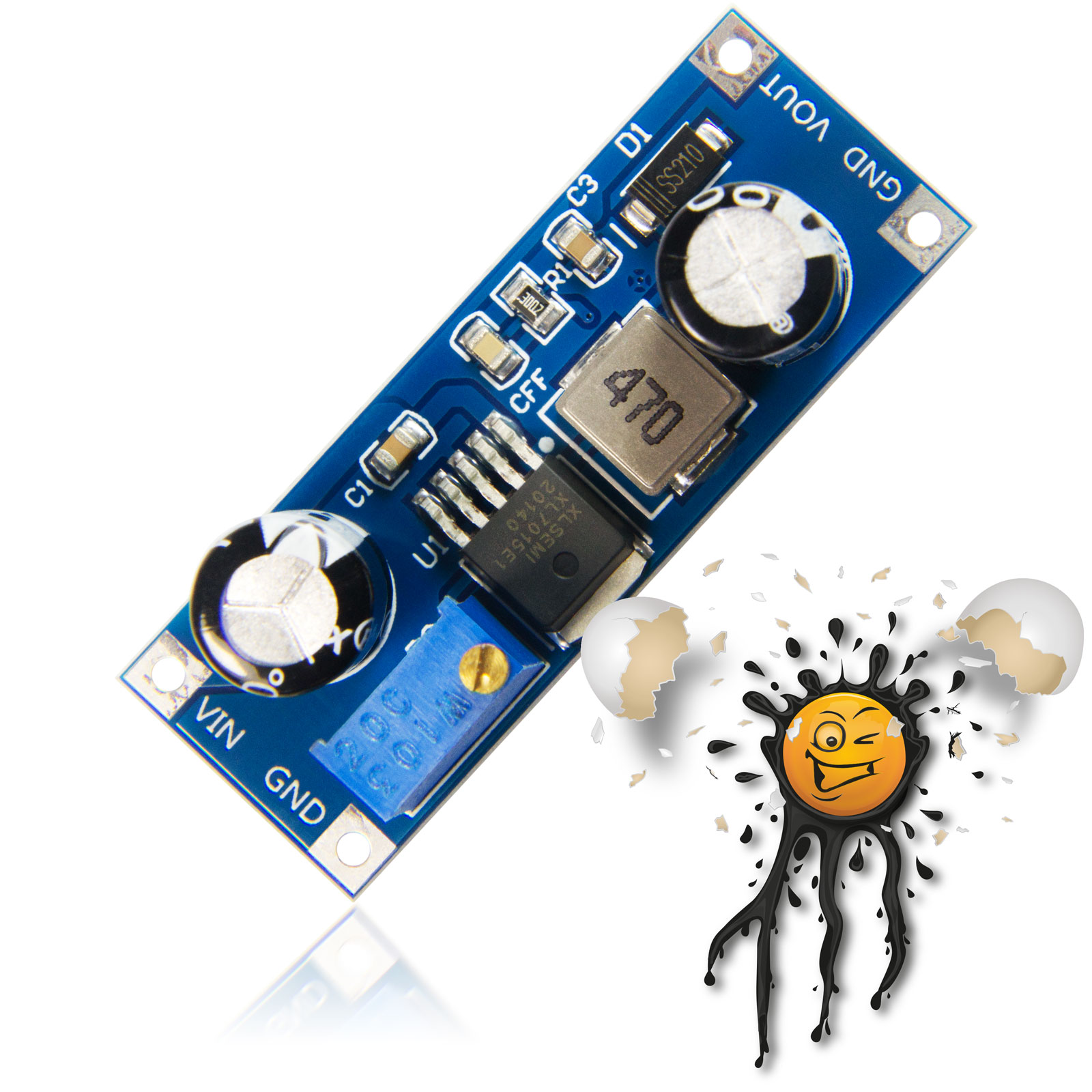 5-80V 0,8A XL7015 Spannungskonverter 5-20V out