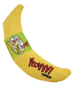 Katzenspielzeug – Yeowww! Chicata Banana, gefüllt mit Katzenminze, biologisch angebaut, keine Füllstoffen wie z.B. Polyester, 17cm