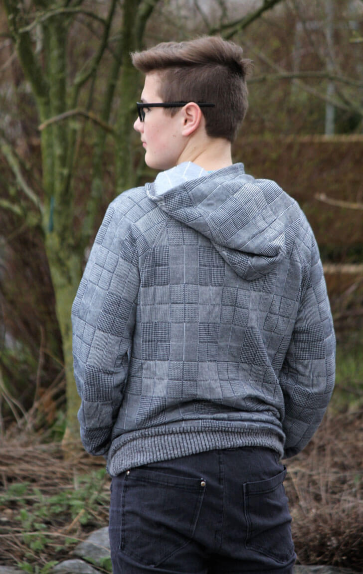 Männershirt, Hoodie “ANDRE”, Gr. XS – XXL – Raglanärmel – Bild 5