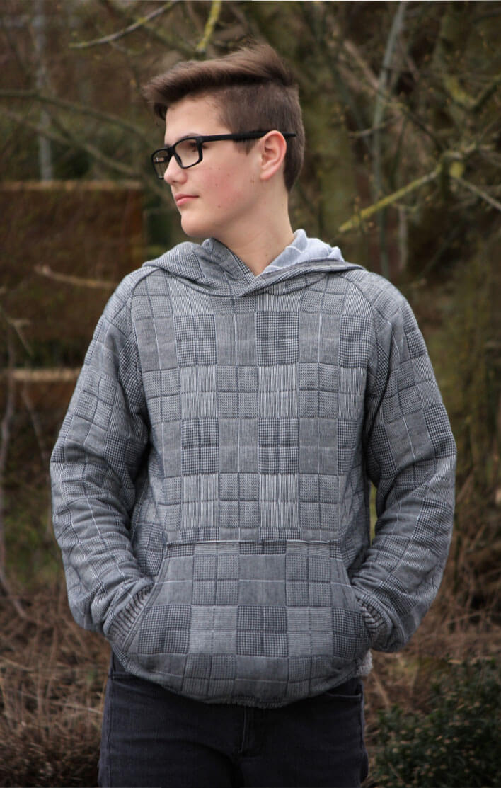 Männershirt, Hoodie “ANDRE”, Gr. XS – XXL – Raglanärmel – Bild 6