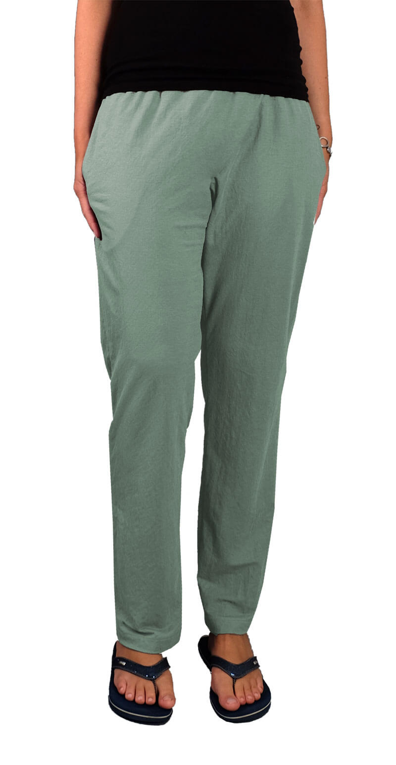 Leicht fallendes Mischgewebe, elastisch, Lino, Marine – Bild 7