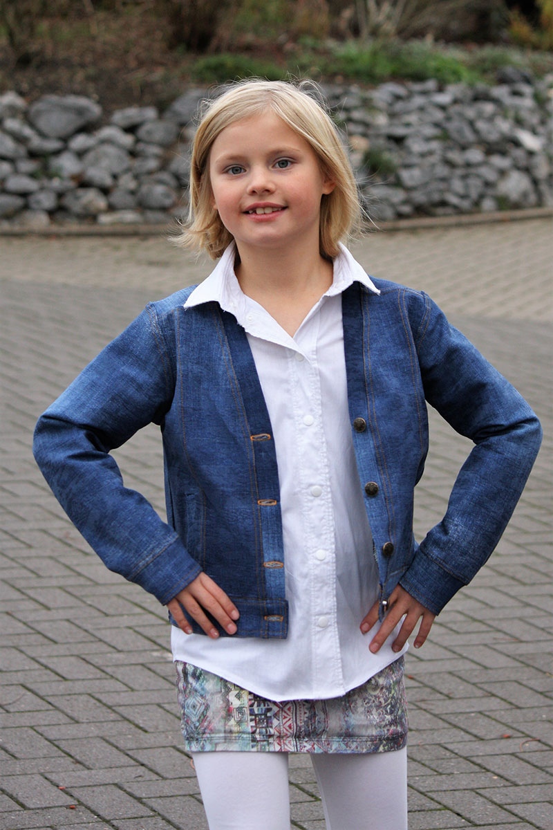 Denim Baumwoll Stoff, Jeansstoff, Jeans Blau – Bild 5