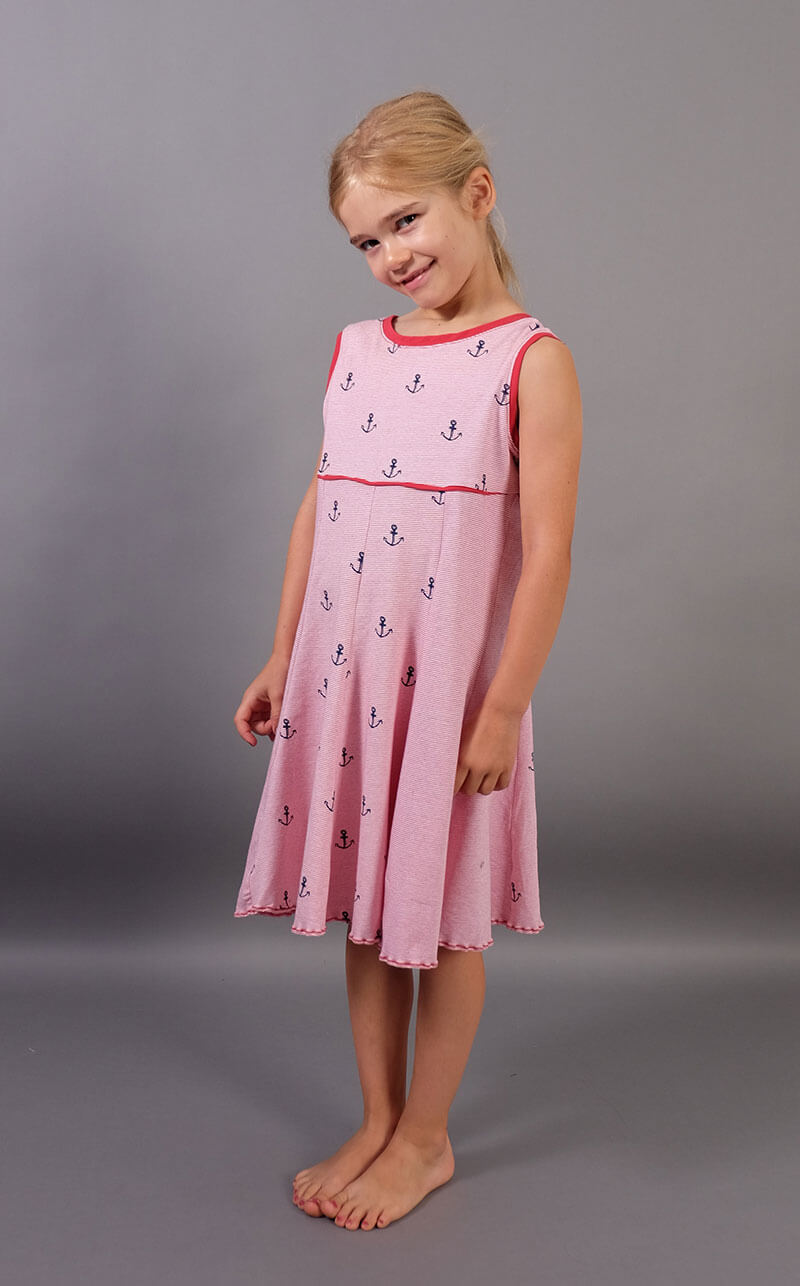 Jersey, Serie Maritim, feine Streifen Schwarz / Weiß – Bild 9