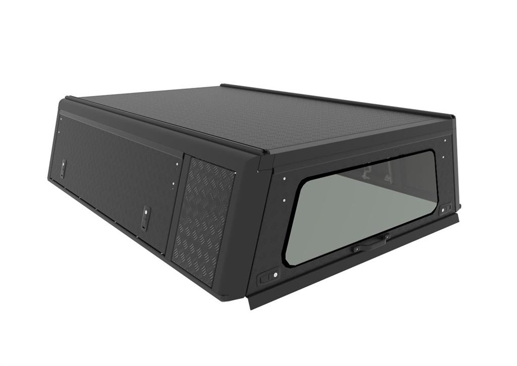 Alu-Cab Hardtop EXPLORER Mitsubishi L200/ Fiat Fullback ab Bj.2015 Club Cab silber/ geriffelt – Bild 3