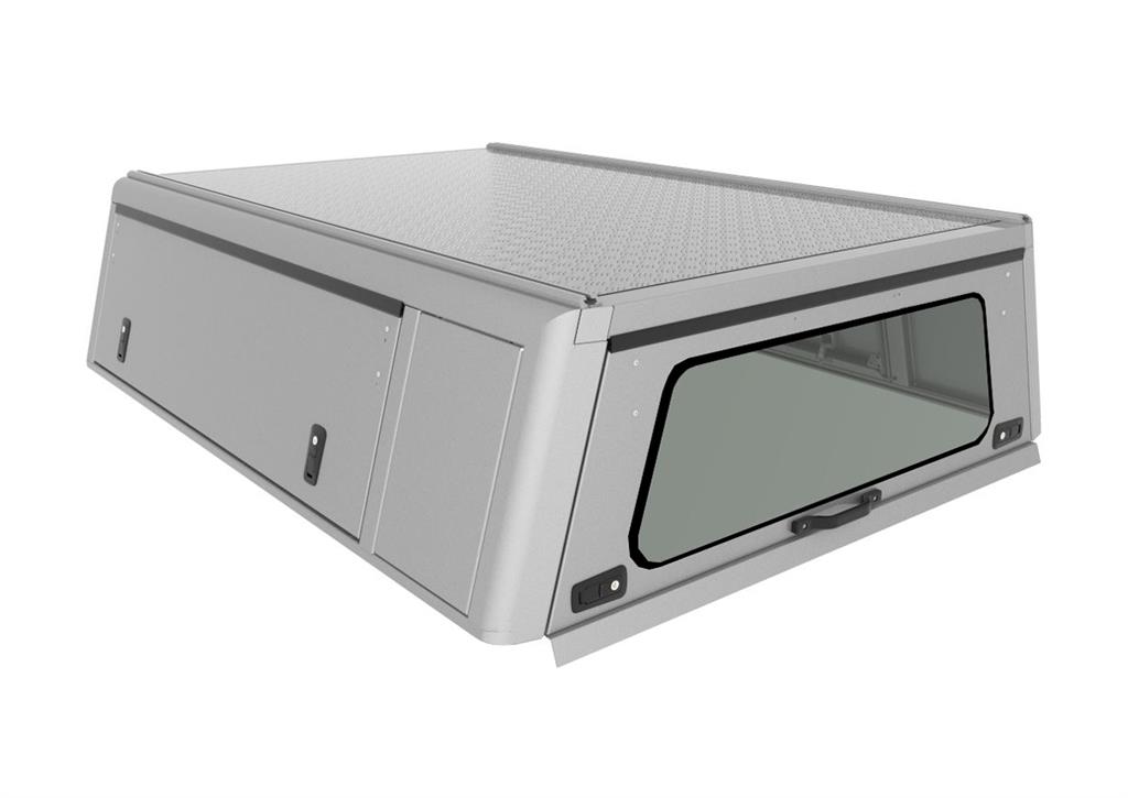 Alu-Cab Hardtop EXPLORER Mitsubishi L200/ Fiat Fullback ab Bj.2015 Club Cab silber/ geriffelt – Bild 4