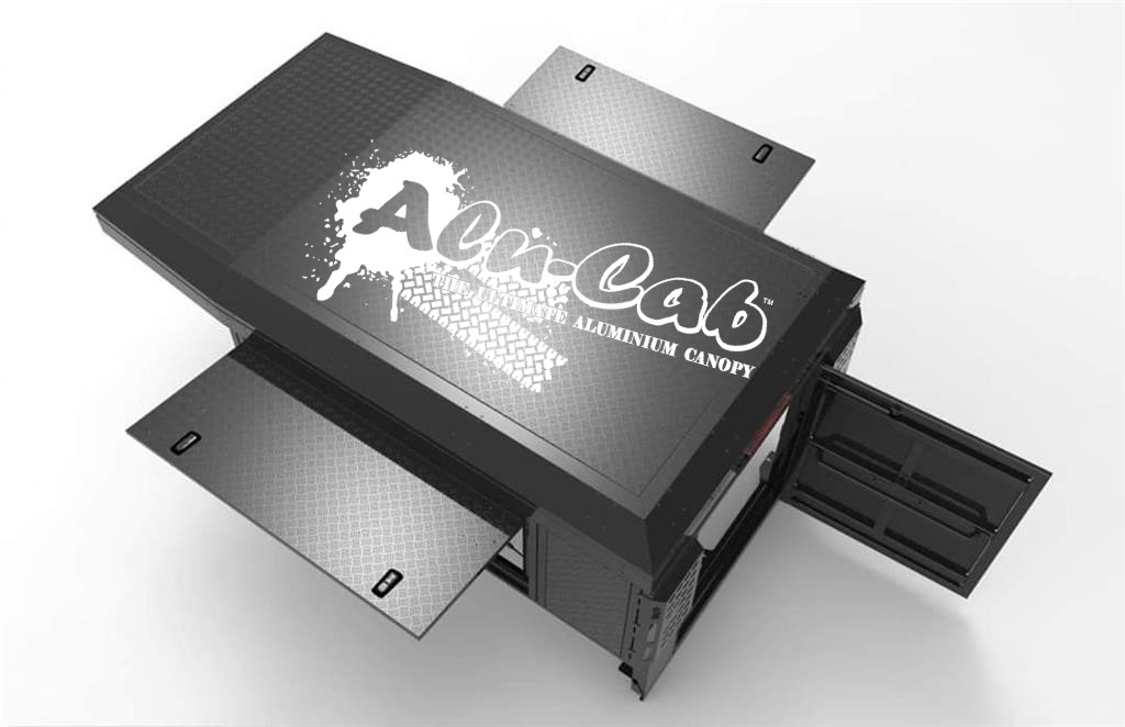 Alu-Cab Canopy Camper Nissan Navara D23 D/ Cab Bj. 2015+ in schwarz – Bild 3