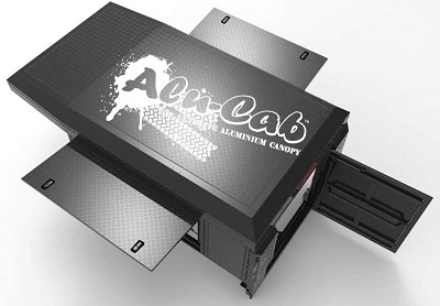 Alu-Cab Canopy Camper Nissan Navara D23 D/ Cab Bj. 2015+ in schwarz – Bild 2