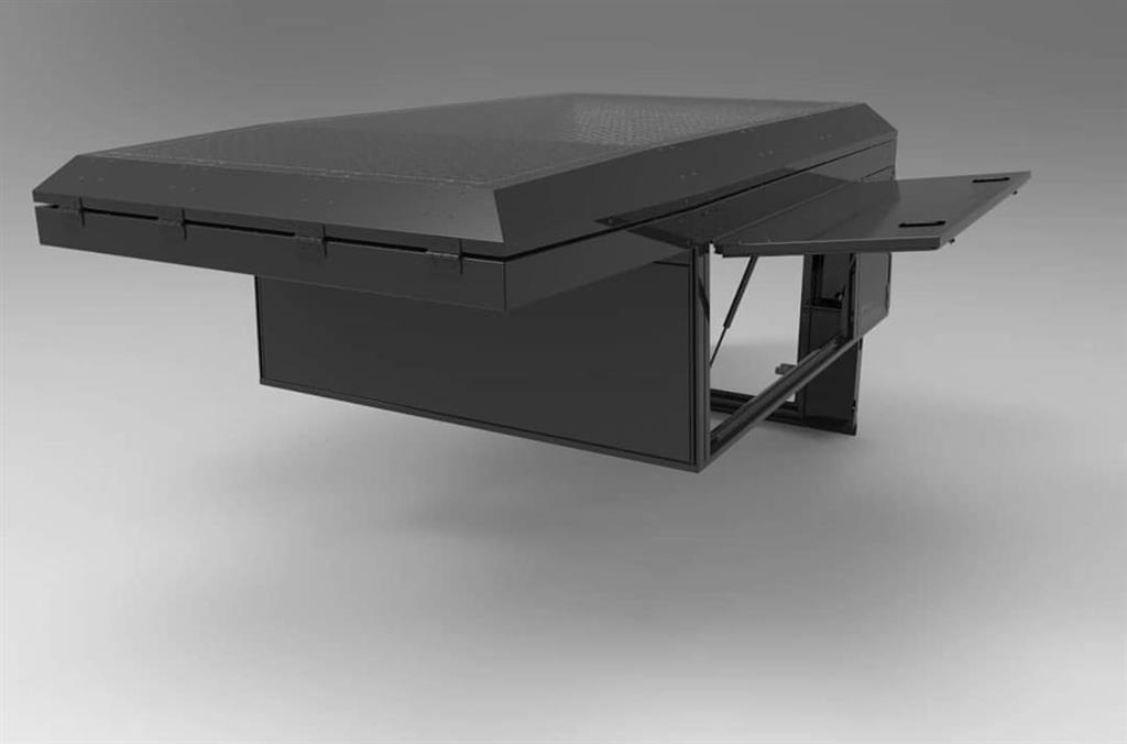 Alu-Cab Canopy Camper Nissan Navara D23 D/ Cab Bj. 2015+ in schwarz – Bild 5