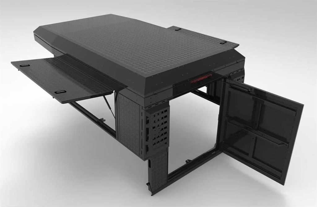 Alu-Cab Canopy Camper Nissan Navara D23 D/ Cab Bj. 2015+ in schwarz – Bild 4