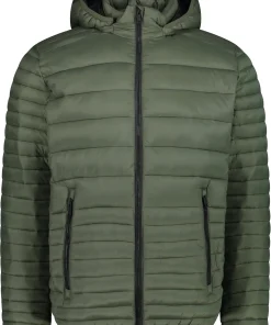 MAN JACKET SNAPS HOOD OIL GREEN