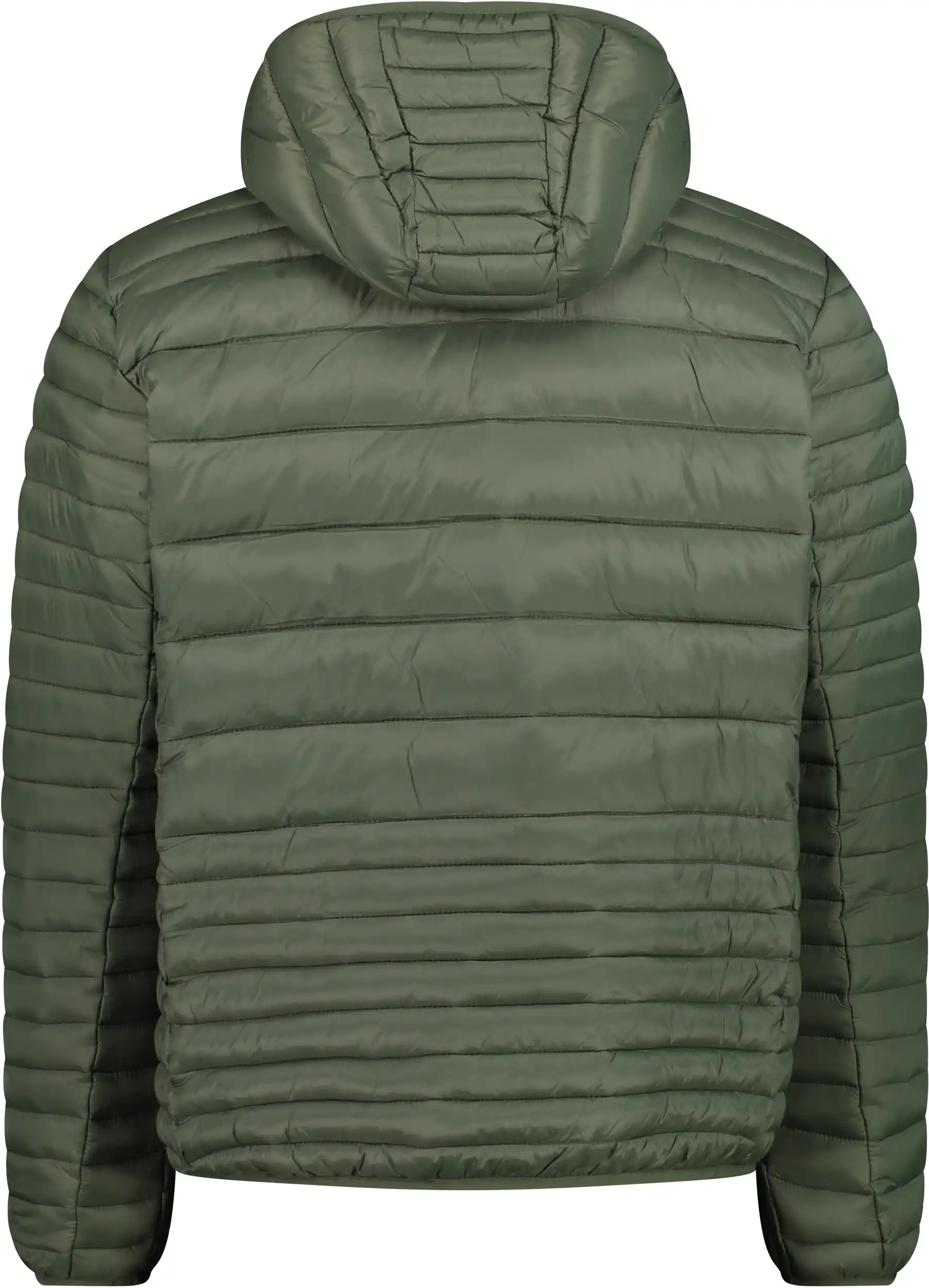 MAN JACKET SNAPS HOOD OIL GREEN – Bild 3