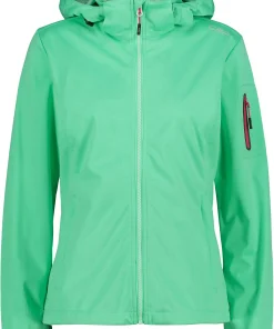 WOMAN JACKET ZIP HOOD MENTA MEL.