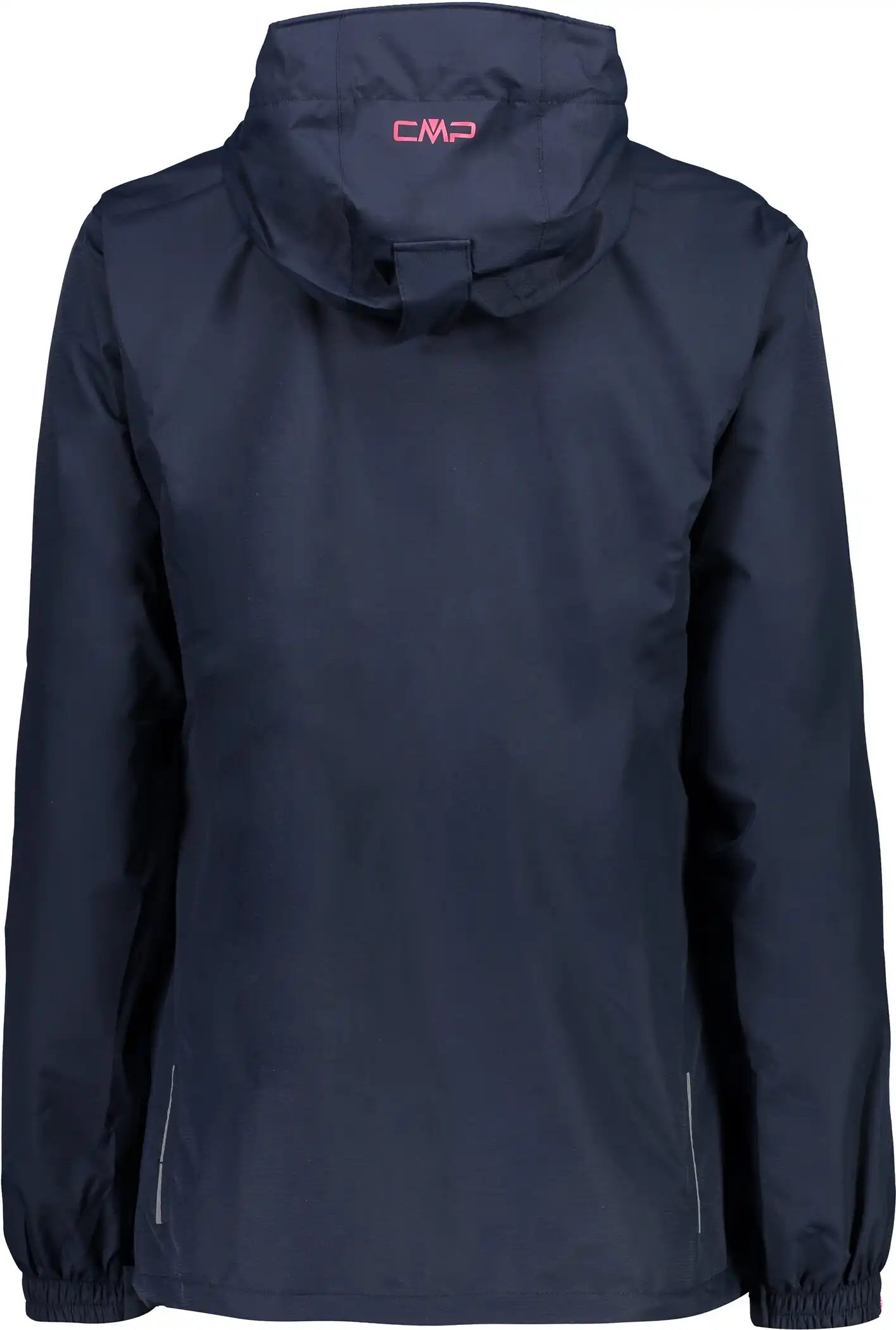 WOMAN RAIN FIX HOOD JACKET BLACK BLUE – Bild 3
