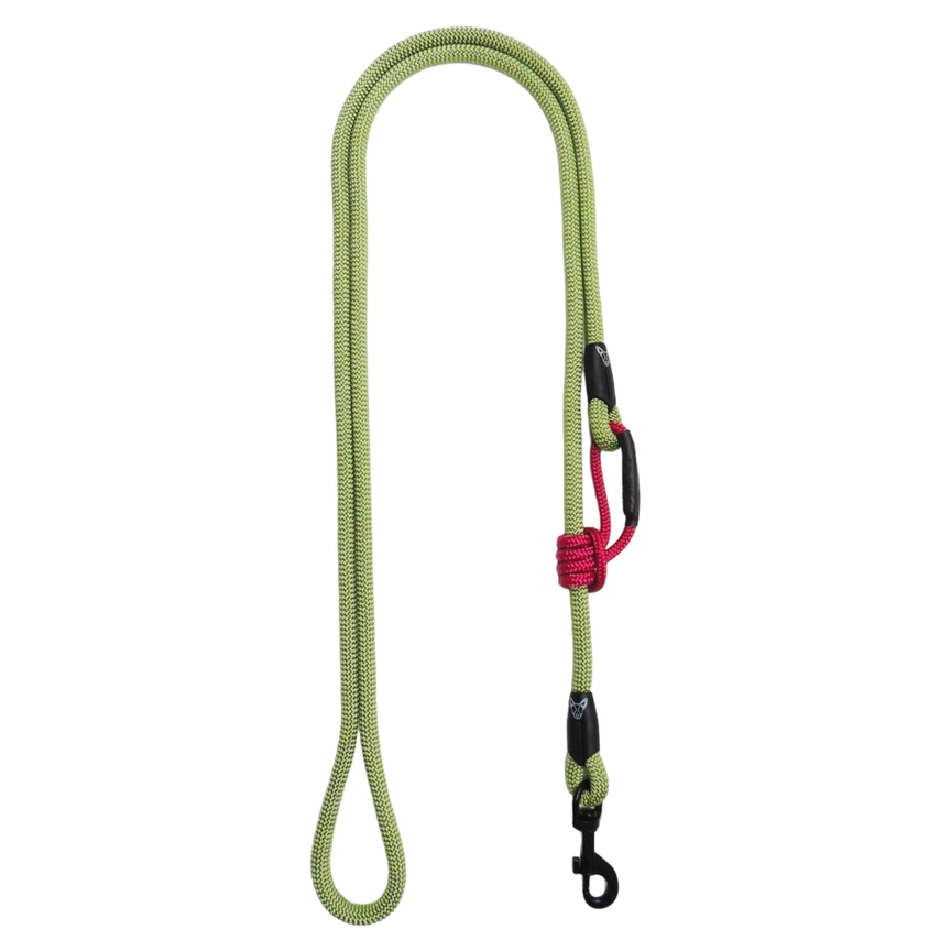 Stufenlos verstellbare, leichte Tau-Leine, 1,80m-2,60m, Durchmesser 8mm, avocado