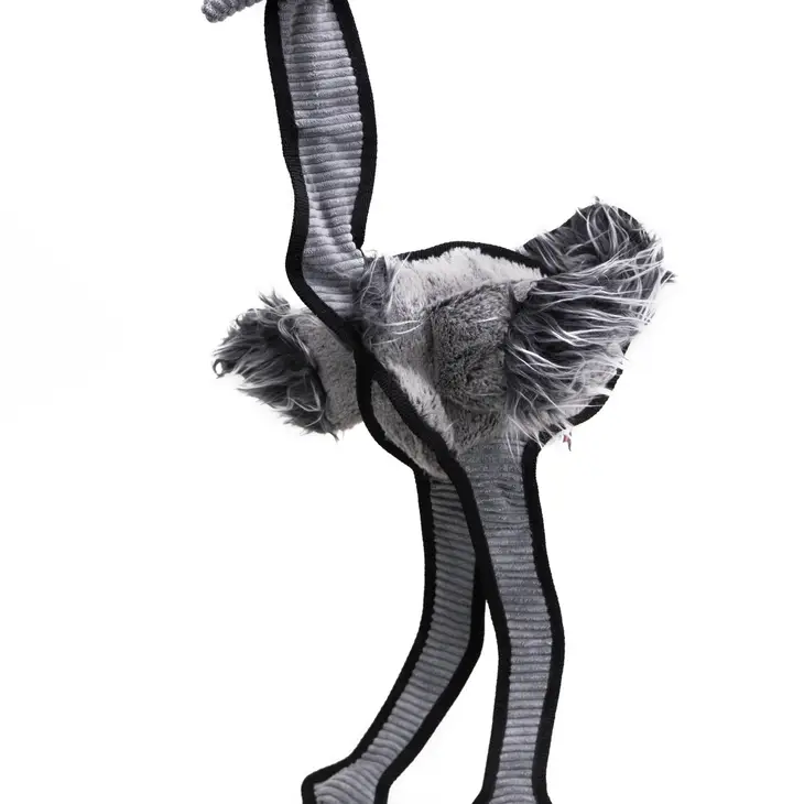 Robustes Spielzeug, Strauß, 60cm lang (mit PET-Flasche und Seil) – Bild 2