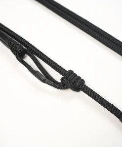 Ringhio, Ausziehbare Tau-Leine, 1,20m-1,80m, stufenlos verstellbar, schwarz (handsfree)