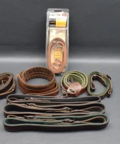 Gewehrriemen 8 Stück, Konvolut,verschiedene Ausführungen, Leder/Neopren, Farbe Braun, Neuwerig, zum Sonderpreis !