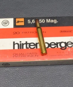 5,6x50Mag. von Hirtenberger, Sierra, Teilmantel, 3,5g/55gr, 20 Patronen, zum Sonderpreis!