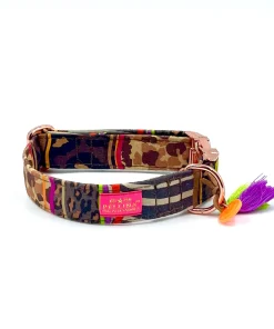 PELLINA Halsband „Freaky Animal“, gold, 100% Baumwolle (L)