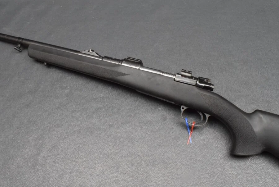 Jagdrepetierer DWM Modell 98er, Kaliber 7×57, Montagebasen, Hugue Schaft, gut