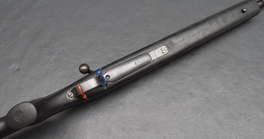 Jagdrepetierer DWM Modell 98er, Kaliber 7×57, Montagebasen, Hugue Schaft, gut – Bild 6