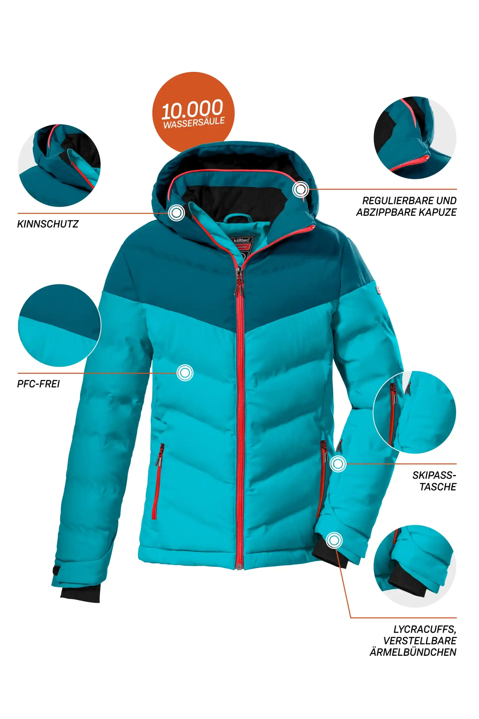 KSW 3 WMN LS SHRT dunkel t rkis – Bild 6