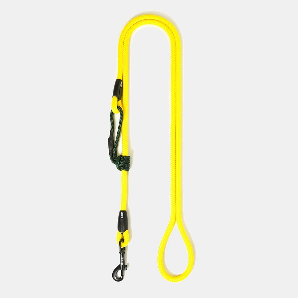 Ringhio Ausziehbare Tau-Leine, 1,2m-1,8m, stufenlos verstellbar, lemon (bis 6 kg) – Bild 2