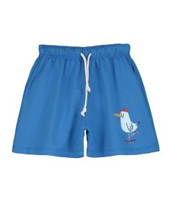 Lötiekids – Bermudashorts ‚SEAGULL‘, royal blue, Bio-Baumwolle