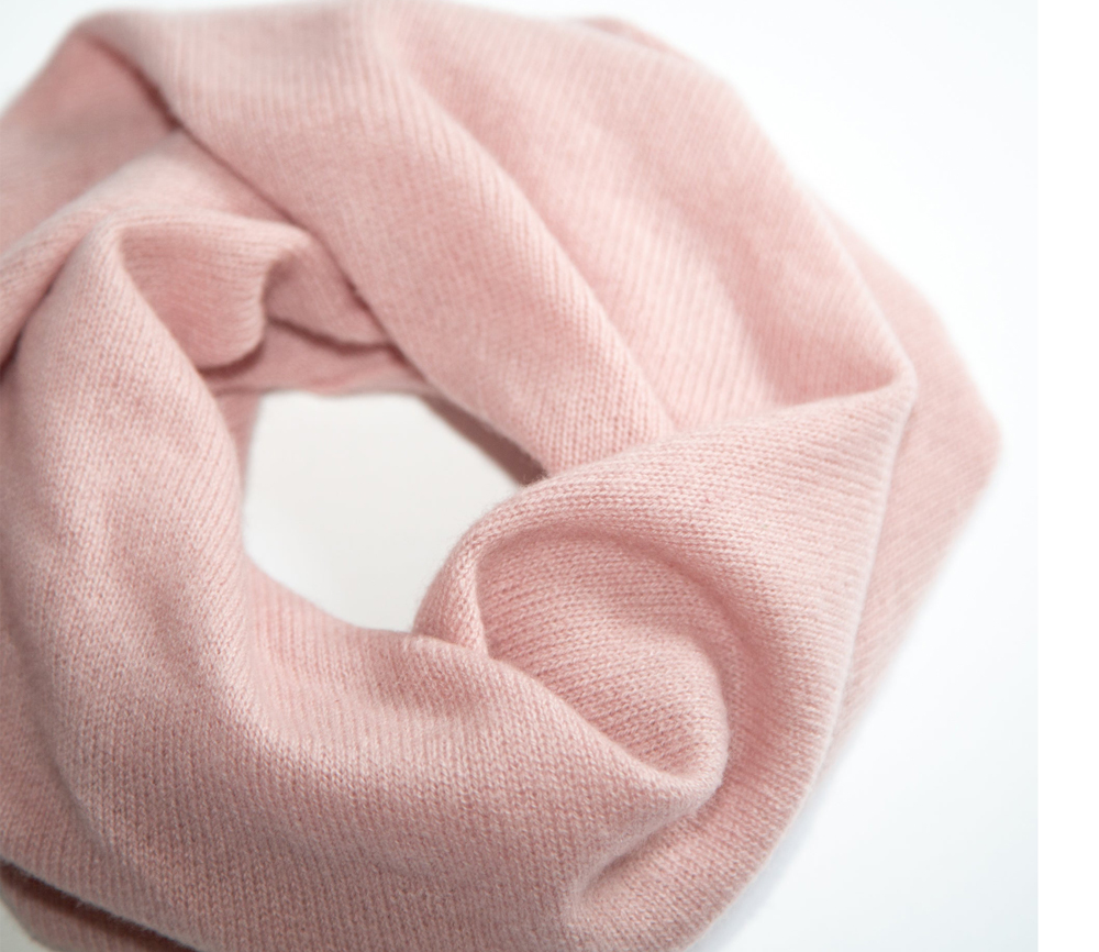 Papa Lobster – Rundschal Damen/Teens, ‚SASKIA‘, cameo rose, Kaschmir – Bild 8