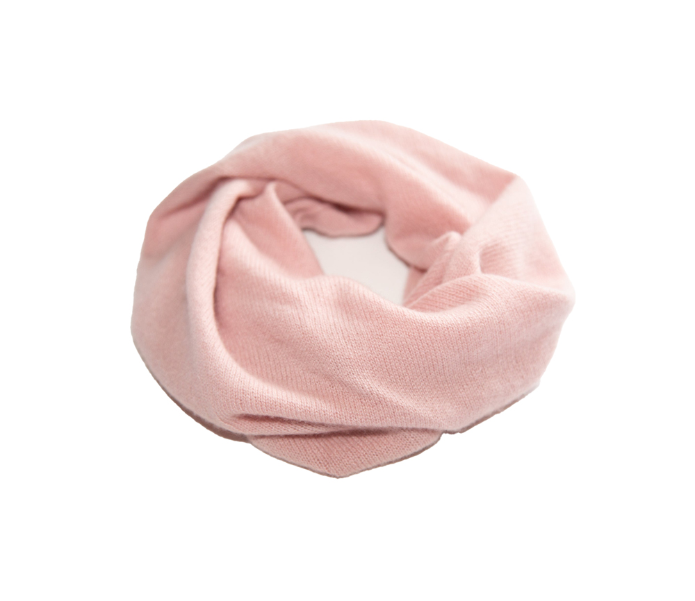 Papa Lobster – Rundschal Damen/Teens, ‚SASKIA‘, cameo rose, Kaschmir – Bild 7