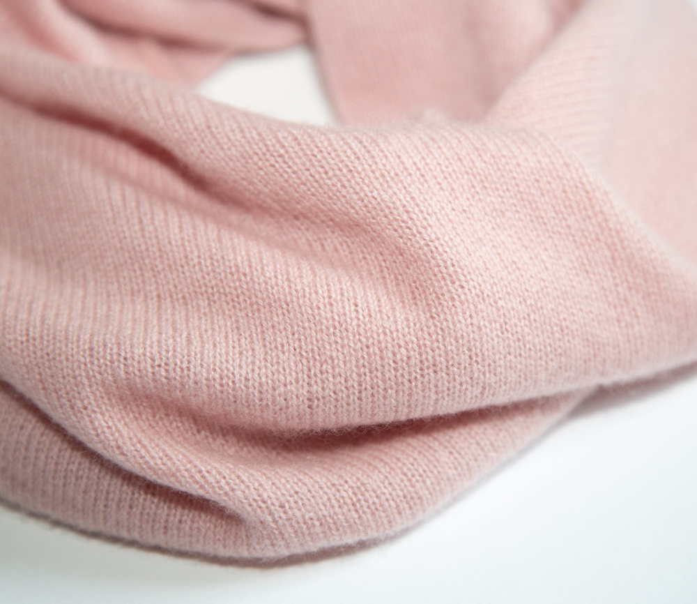 Papa Lobster – Rundschal Damen/Teens, ‚SASKIA‘, cameo rose, Kaschmir – Bild 6