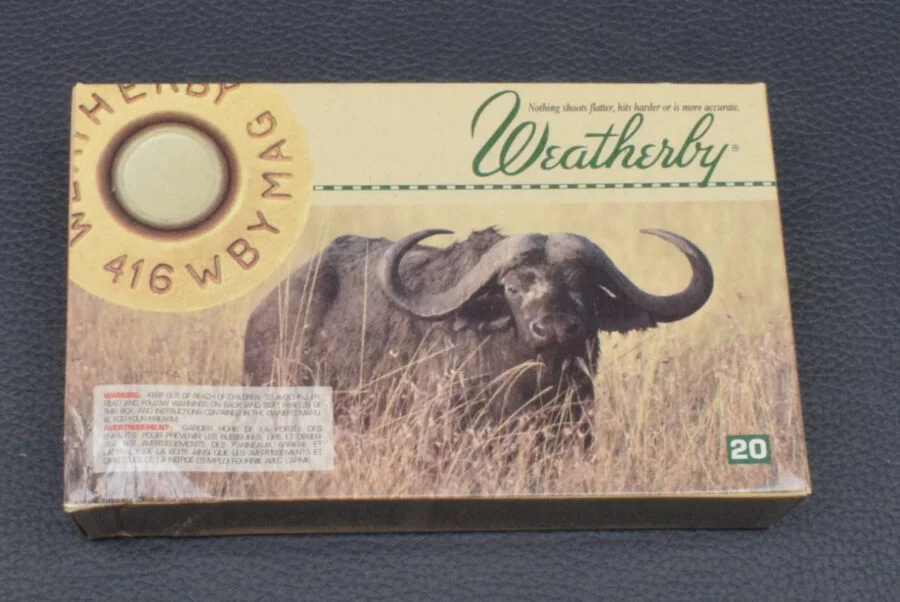 416 Wby Mag, 20 Weatherby Patronen Spire Point, 400gr, Sonderpreis
