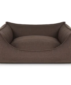 mypado Dreamer Structure Hundebett, waschbar, Made in Germany, 110x90cm, braun (Standard Plus Füllung = Vollschaum)