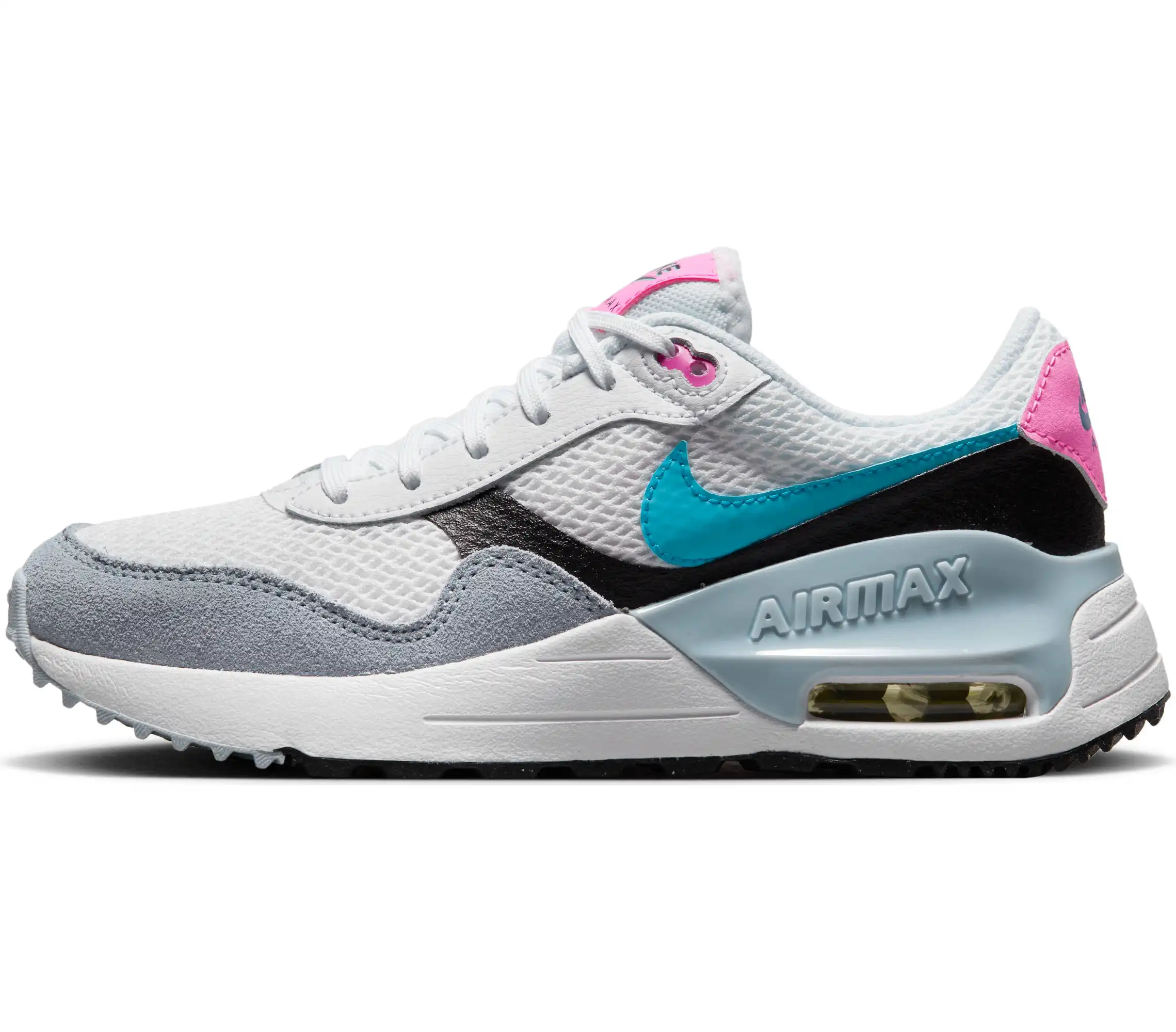 NIKE AIR MAX SYSTM BIG KIDS' S WHITE/BLUE LIGHTNING-BLACK-BLU – Bild 5