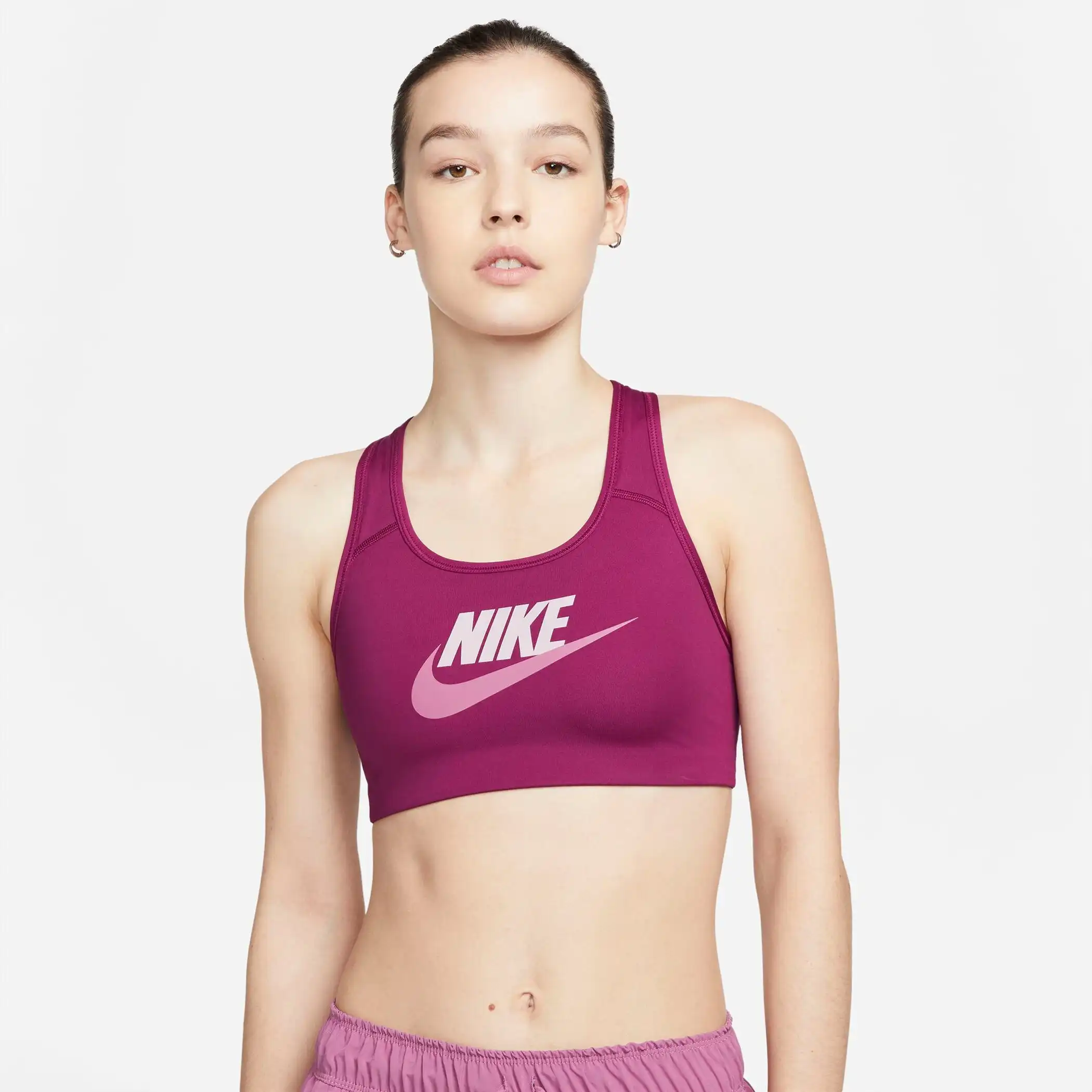 NIKE DRI-FIT SWOOSH WOMEN'S ME SANGRIA/PLUM FOG/LIGHT BORDEAU – Bild 2