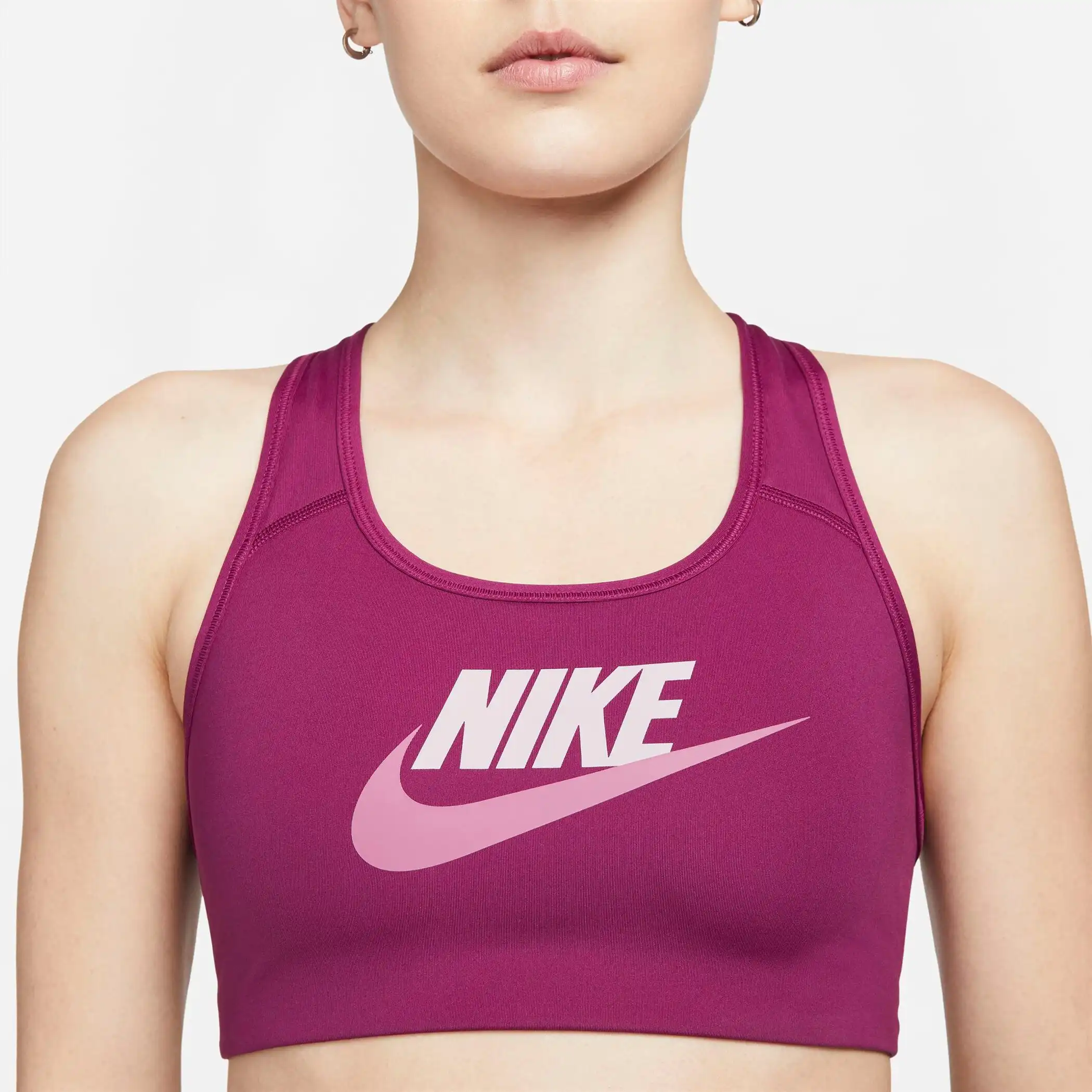 NIKE DRI-FIT SWOOSH WOMEN'S ME SANGRIA/PLUM FOG/LIGHT BORDEAU – Bild 4