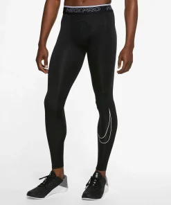 NIKE PRO DRI-FIT MEN'S TIGHTS BLACK/WHITE