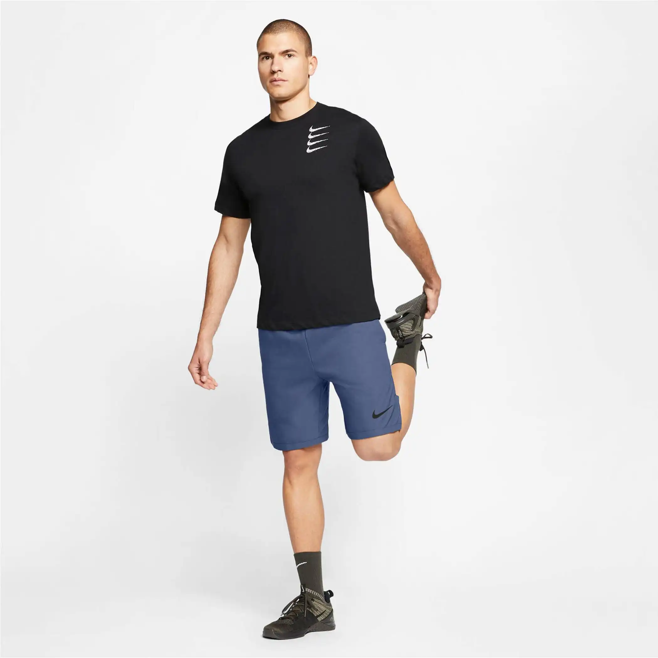 NIKE PRO FLEX MEN'S SHORTS MYSTIC NAVY/BLACK – Bild 5