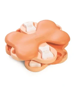 Intelligenzspielzeug Dog Tornado „Puppy“ Nina Ottosson Hundespielzeug, mit 12 Leckerli-Fächern, 3 Ebenen, bpa-frei (Level 2), rosa, 23cm